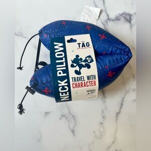NEW Disney TAG Travel Neck Pillow – Mickey Mouse & Airplane Print